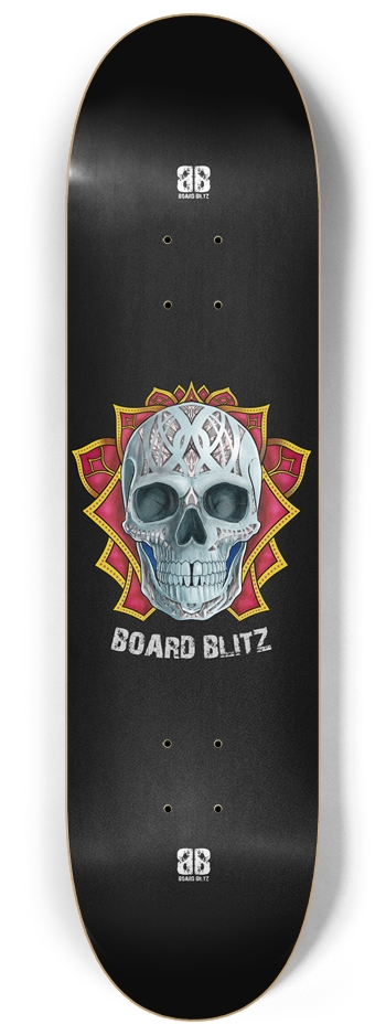 Skull Head Black 8.25" x32" Deck