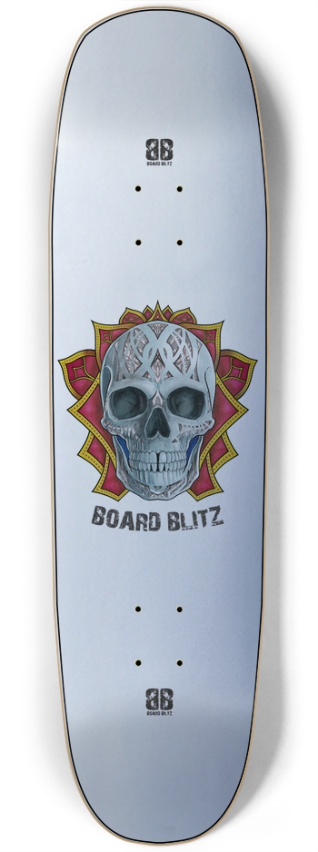 Skull Head Silver SN 8.75" x33.25" Deck