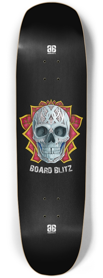 Skull Head Black SN 8.75" x33.25" Deck