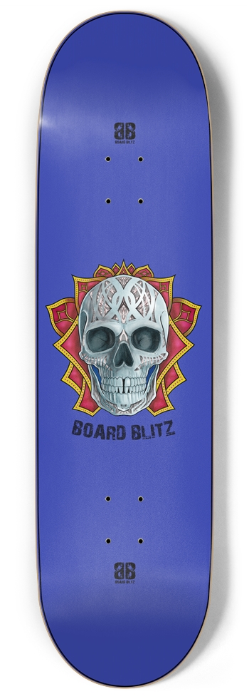 Skull Head Blue 9" x 34"
