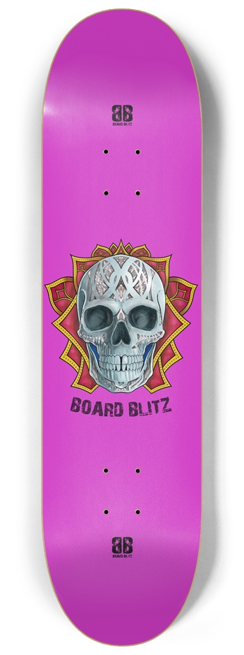 Skull Head Purple 8.25" x32" Deck