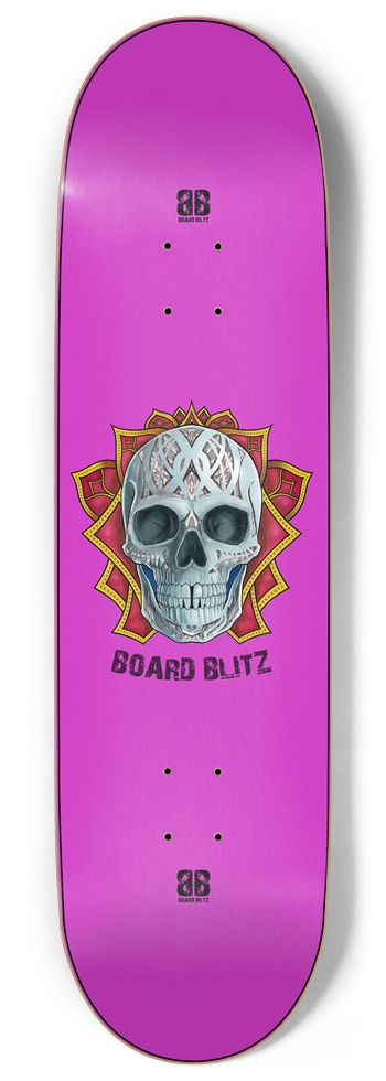 Skull Head Purple 9" x 34"