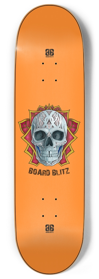 Skull Head Orange 9" x 34"