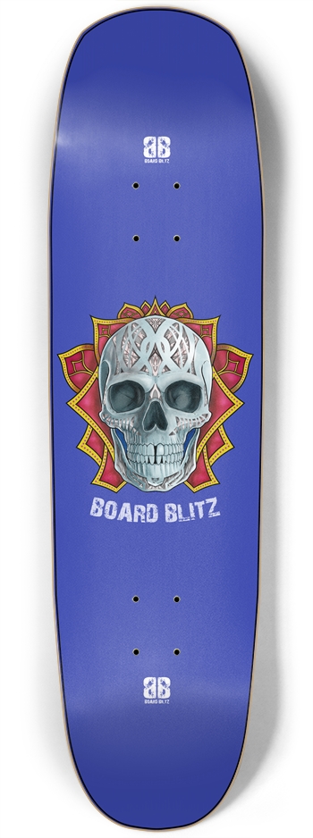 Skull Head Blue SN 8.75" x33.25" Deck