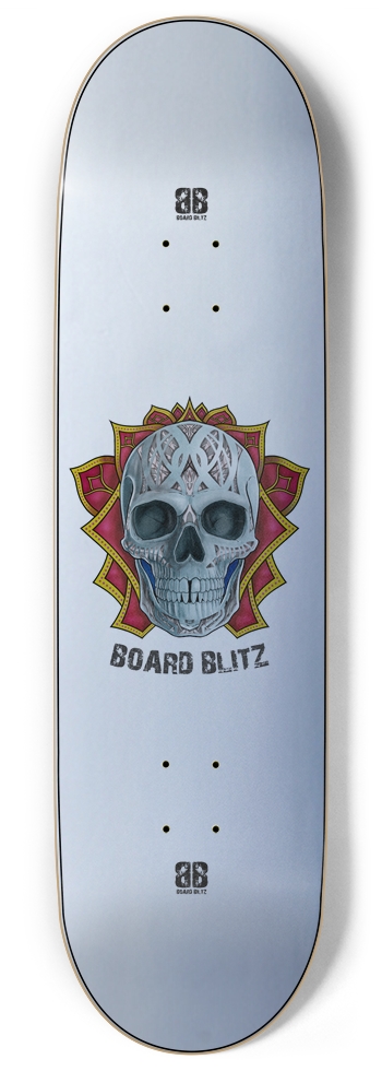 Skull Head Silver 9" x 34"