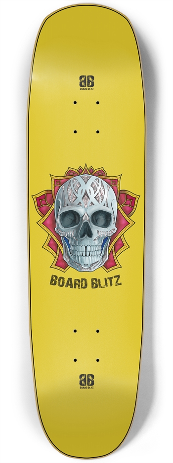 Skull Head Yellow SN 8.75" x33.25" Deck