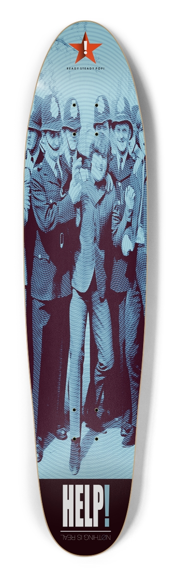 HELP! (Nothing Is Real) Custom Longboard Deck