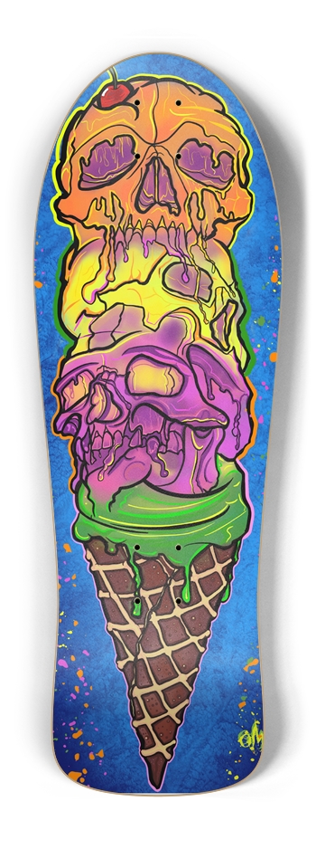 Neon Skull Ice Cream