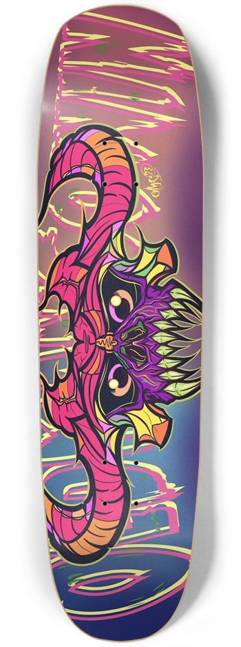 Horny Skull Custom Skateboard