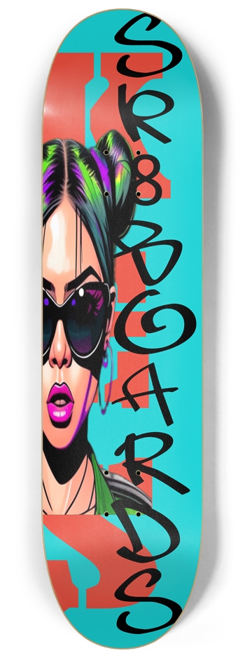 Straight up 8-1/4 Skateboard Deck