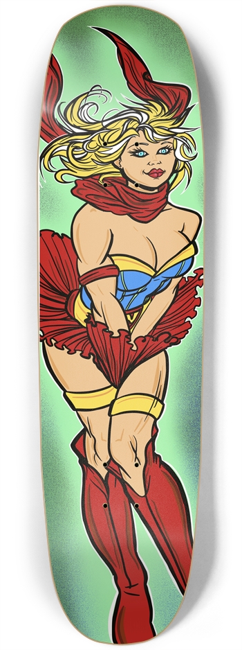 Super Person Girl Custom Skateboard