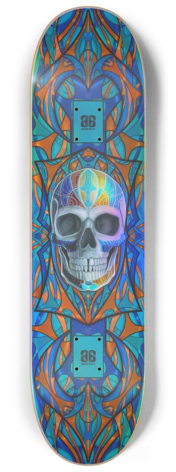 Blitz Skull No. 3  (HOLOGRAPHIC) 8.25” x 32”