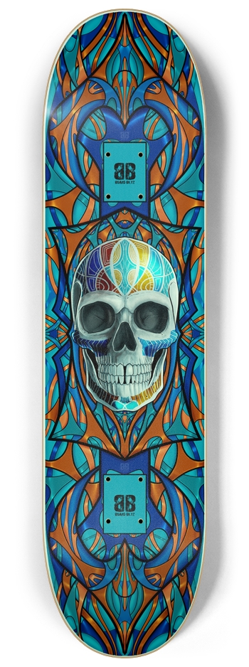Blitz Skull No. 03 (Glow) 8.25” x 32”