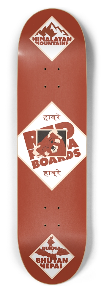 Winking Panda Red Panda Skateboards Deck