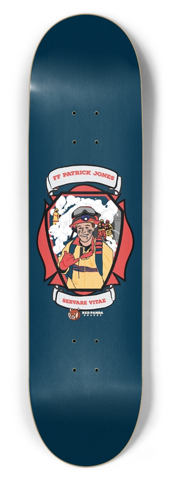 Firefighter Patrick Jones Commerative Red Panda Sk