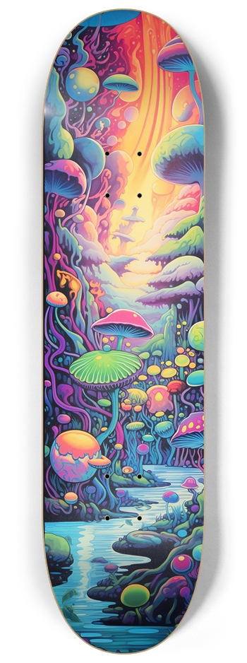 Psychedelic Mushrooms 8 1/4 Skateboard