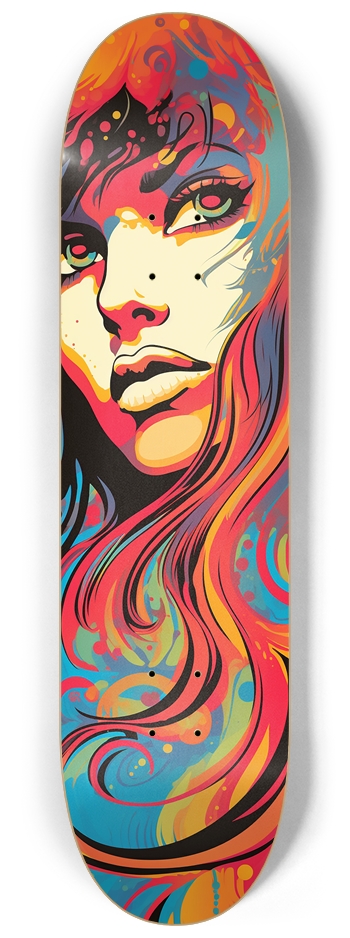 Pop-Art Portrait 8 1/4 Skateboard
