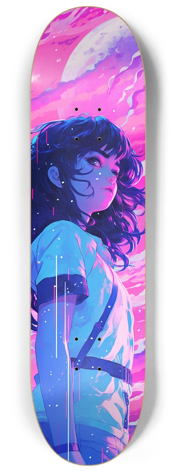 Moonrise Anime Girl 8 1/4 Skateboard