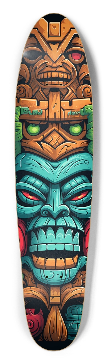 Stacked Tiki Longboard