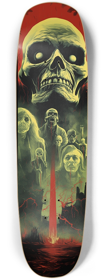 Vintage Horror Skull 8 3/4 Skateboard