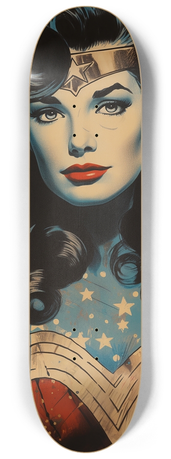 American Superhero Woman 8 1/4 Skateboard