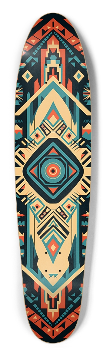 Aztec Pattern Longboard
