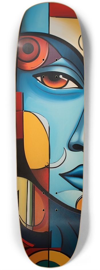 Modern Abstract 8 3/4 Skateboard