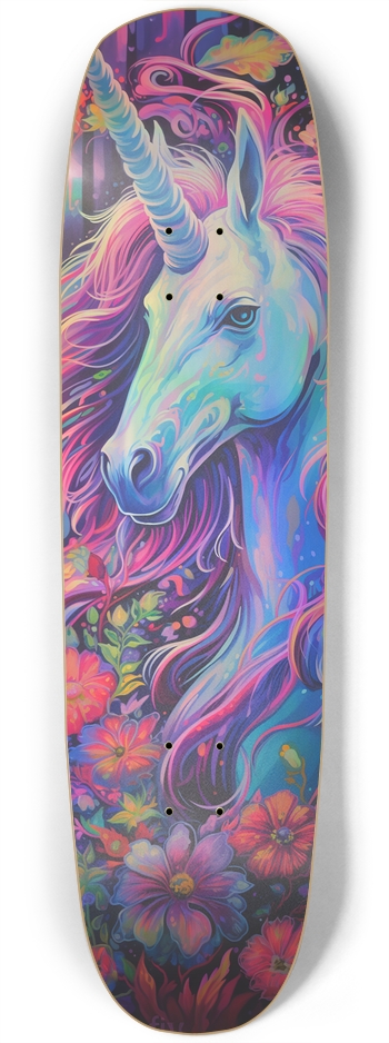 Holographic Unicorn 8 3/4 Skateboard