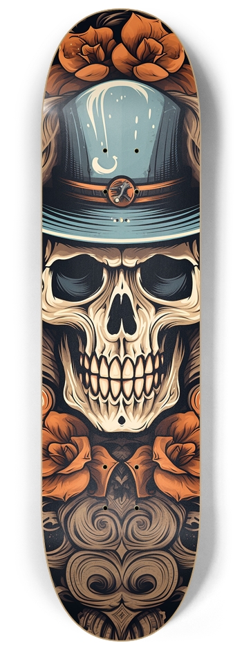 Saloon Skull 8 1/4 Skateboard