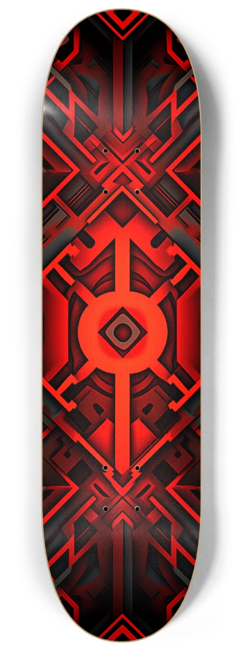 Neon Red 8 1/4 Skateboard