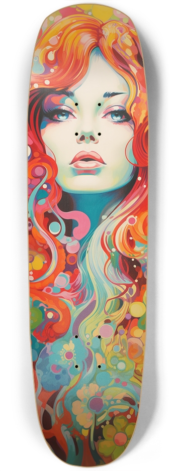 Psychedelic Redhead 8 3/4 Skateboard