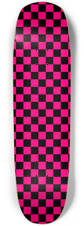 Pink Checkerboard 8 3/4 Skateboard