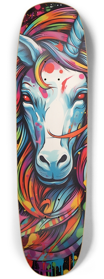 Graffiti Unicorn 8 3/4 Skateboard