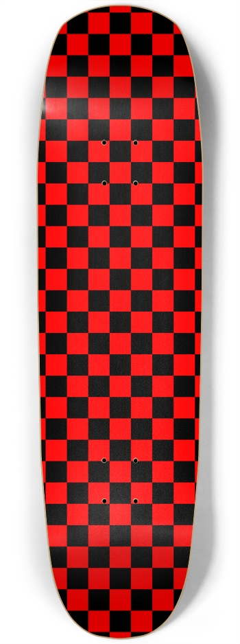 Red Checkerboard 8 3/4 Skateboard