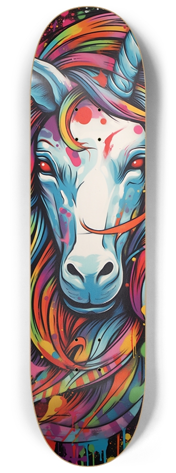 Graffiti Unicorn 8 1/4 Skateboard