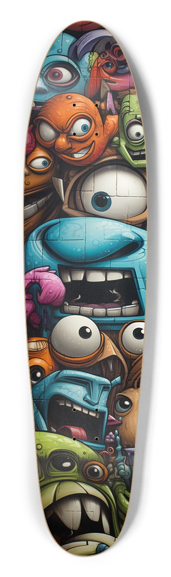 Monster Graffiti Longboard