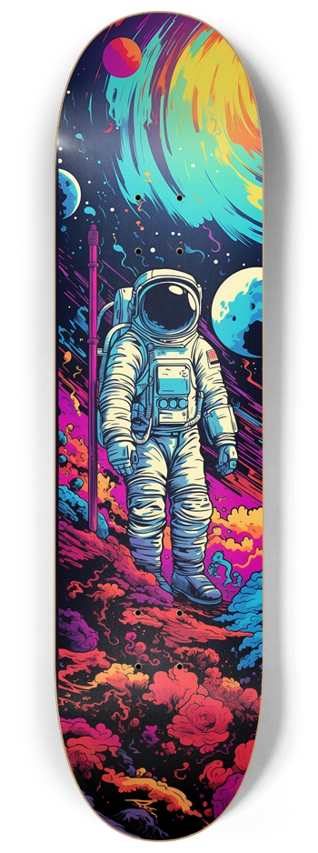 Psychedelic Astronaut 8 1/4 Skateboard 8-1/4 Skateboard Deck