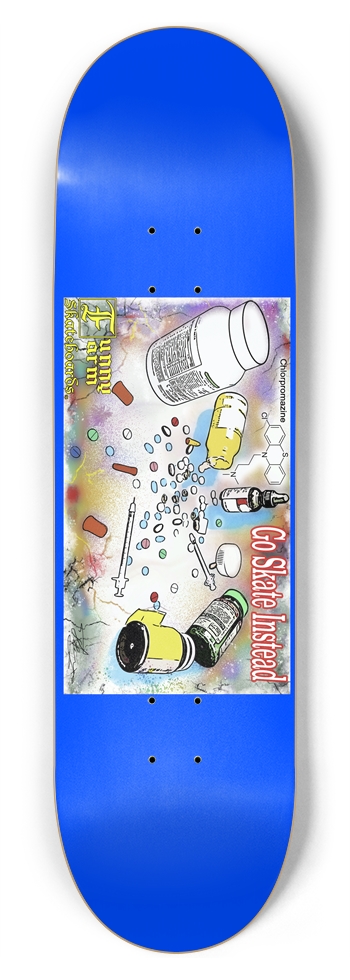 Go Skate Instead - 8.75" x 33" - Blue