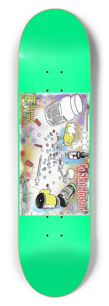 Go Skate Instead - 8.5" x 32" - Jade