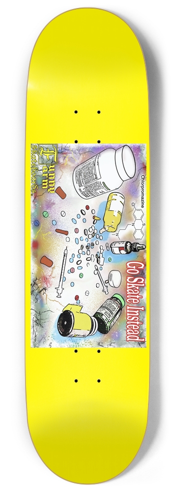 Go Skate Instead - 9.0" x 33" - Yellow