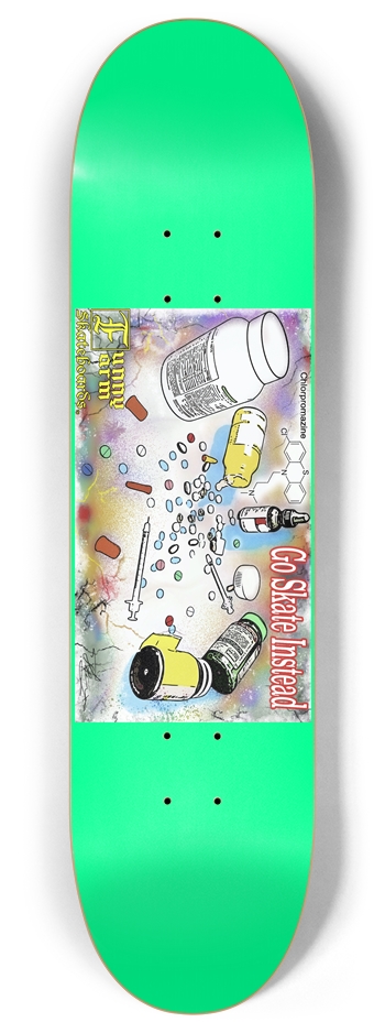 Go Skate Instead - 8.0" x 32" - Jade