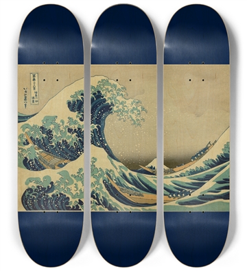 Great Wave 3 Deck Series Japanese Wall Art Home