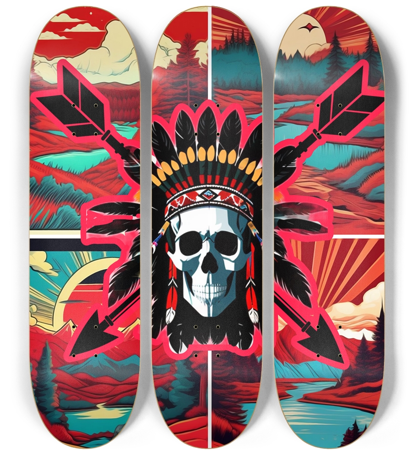 Dogwood Skate Co 3 Deck Series 3 Deck Wall Series by DogWoods Skate Company