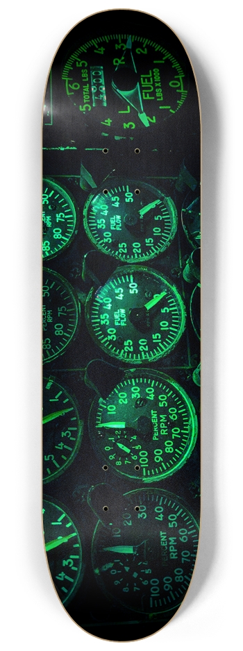 Engine Gauges at Night