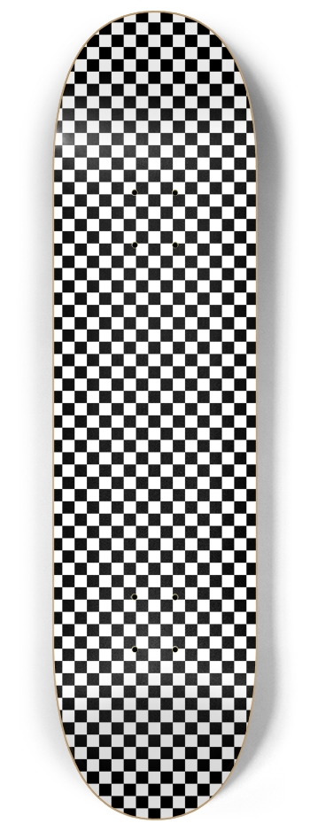 Custom Checkered Skateboard