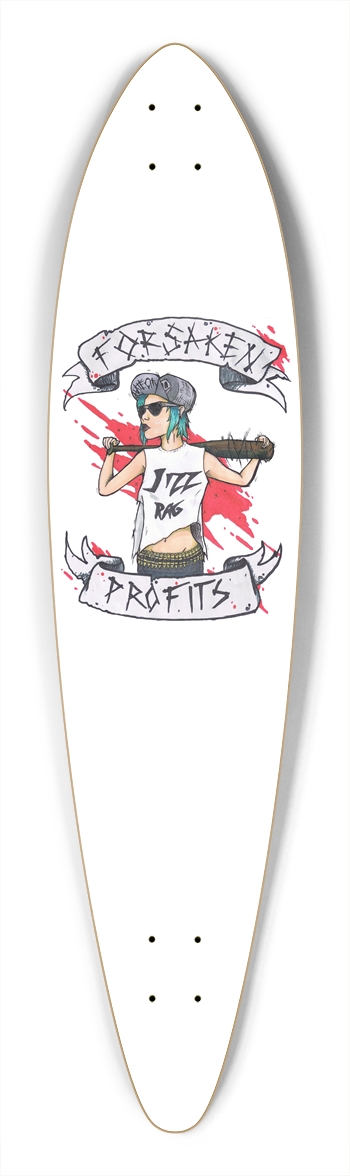 Jizz Rag Pintail Longboard