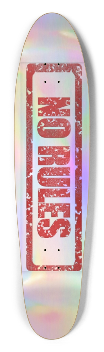 NO RULES Holographic Longboard