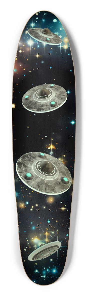 Glowing UFO Longboard