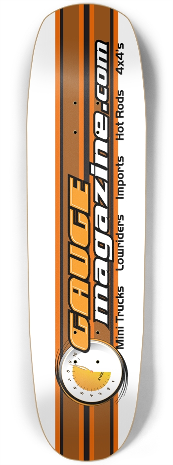 Gauge Magazine Traditional Custom Skateboard