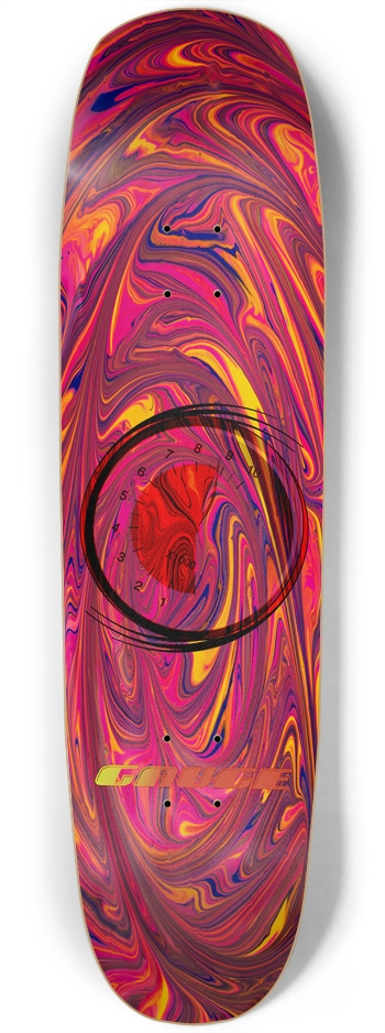 Gauge Tripping (glow in dark) Custom Skateboard Square Nose